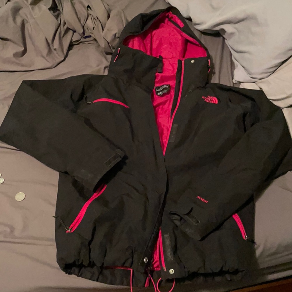 North face woman’s hyvent putter shell for fleece